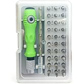 32-in-1 Magnetic Precision Screwdriver Set | Star, Torx, Phillips, Slotted, Hex Bits, Mini Repair Tool Kit, For Glasses, Laptop, Phone, Watch, Toys