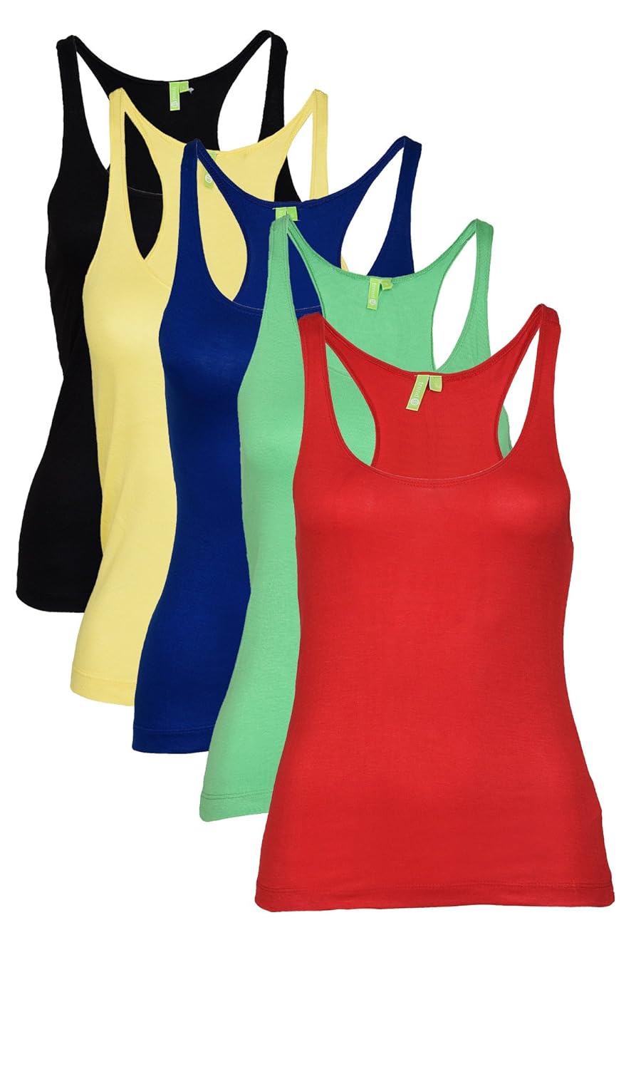 trend 18 women's pack of 5 scoop neck tops