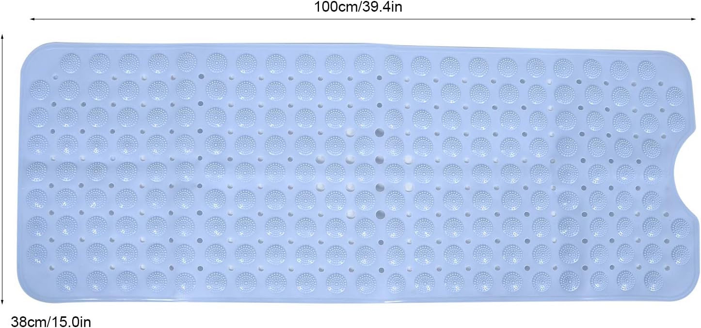 Yosoo Shower Stall Mat, Bath Tub Mats Shower Bath Mat Suction Cup Non‑Slip Bathroom Mat Safety Massage Pad for Bathroom Shower Floors: Home & Kitchen