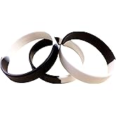 TheAwristocrat 3-Pack Blank Rubber Wristbands Silicone Bracelets - Select from a Variety of Colors