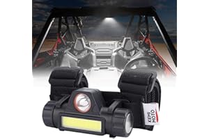 KEMIMOTO UTV Dome Light Roll Bar Cage Mount Interior Lights Compatible with Polaris RZR Can Am Talon Kawasaki Golf Cart Boat Off-Road-Work for 1.5 in-2.0 in Ironwork 1-Pack