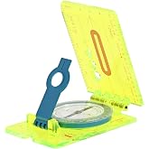 ust Hi-Vis Lensatic Map Compass with Compact, Folding Design for Hiking, Backpacking, Outdoor Survival