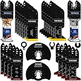 TOPOARC Oscillating Tool Blades Kits, 28PCS Titanium Multitool Blades | Japanese Teeth for Fast Wood, Plastic &amp; Metal Cutting, Oscillating Saw Blades Fits Dewalt, Milwaukee, Rockwell &amp; Fein