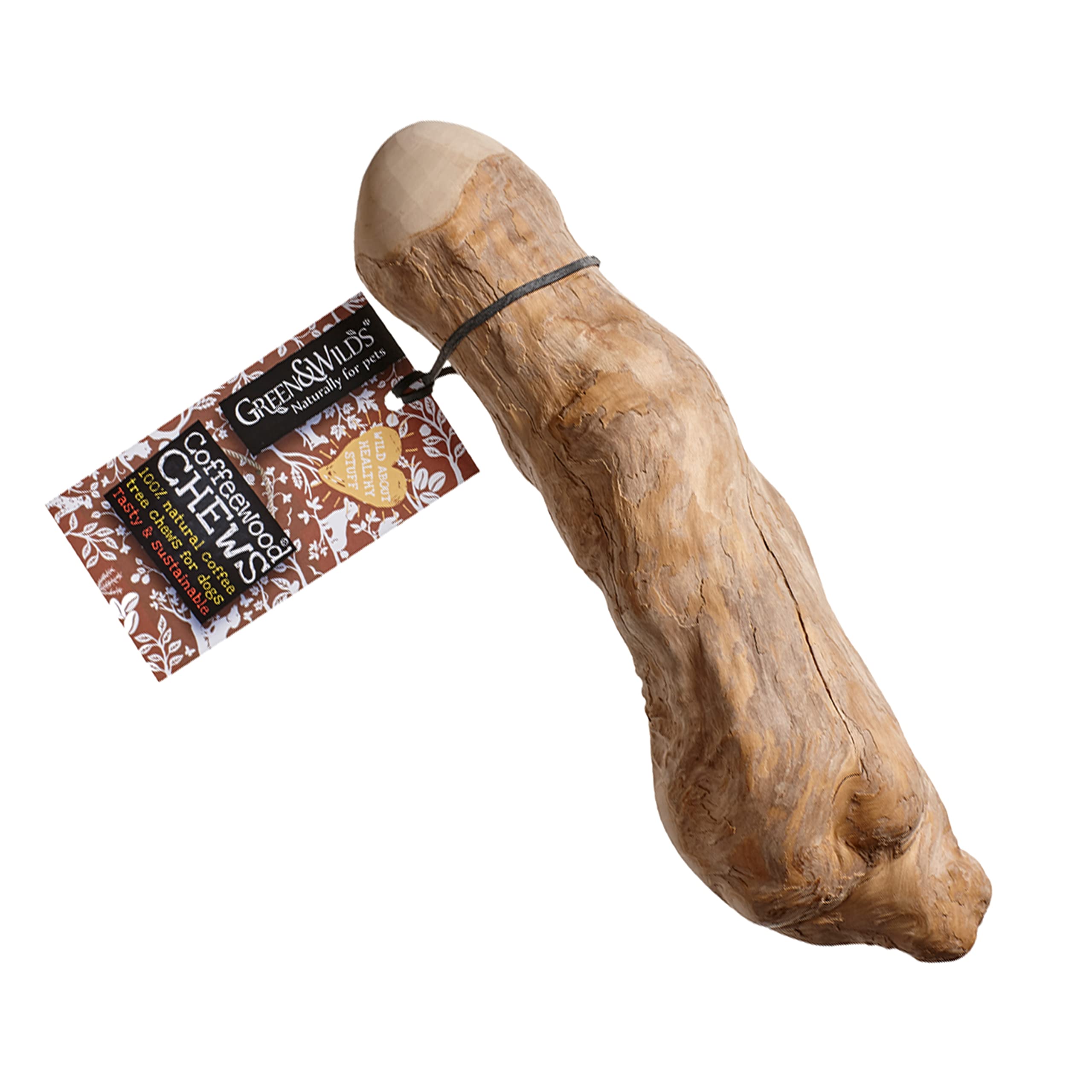 Green & Wilds Eco-Friendly Natural Coffee Wood Dog Chew - Large