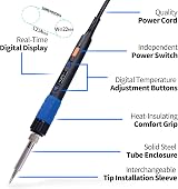 YIHUA 928D-III Portable Digital Soldering Iron Kit UK Plug 90–480°C view 6