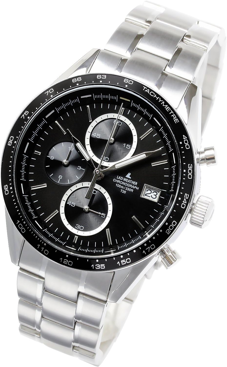 [LAD WEATHER] Swiss Tritium Racing Chronograph 100 Meter’s Water Resistant Tachymeter Bezel Men’s Watch Stylish Gift