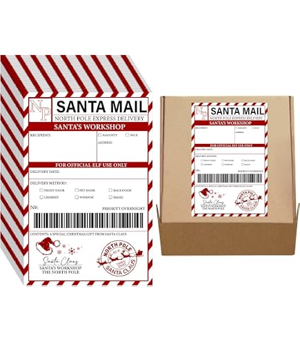 Amazon.com: Maitys 50 Pcs Christmas Gift Tag Stickers from Santa