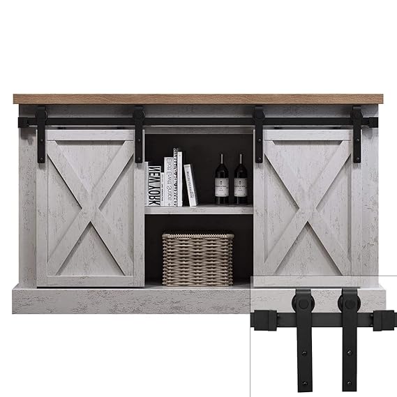 EaseLife 4 FT Super Mini Double Door Sliding Barn