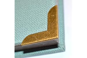 MIKADOLLY 20 Pcs Vintage Bronze Corner Protectors Decorative Metal Edge Covers Antique Safety Guards Retro Right Angle Bracket for Menu Book Photo Album Scrapbook Small Size (Side Length:1-1/8")
