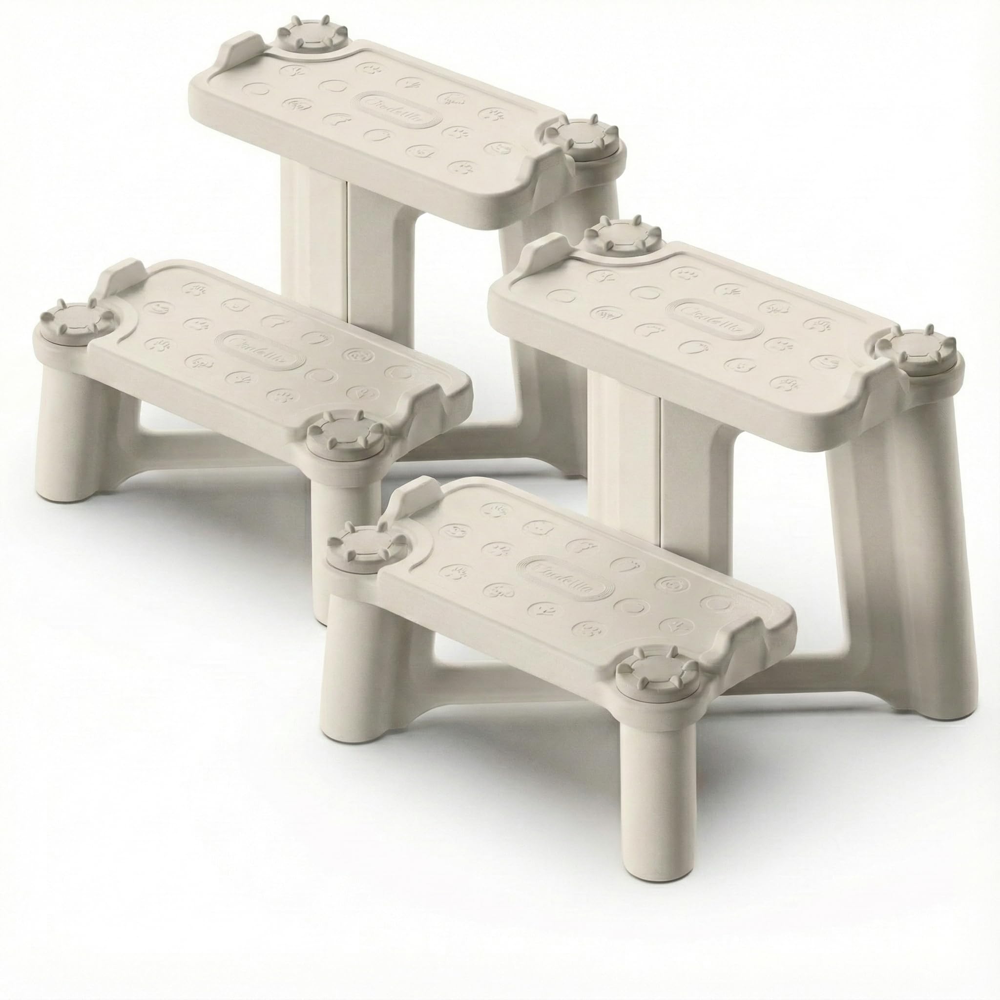 Photo 1 of Kids Step Stool for Toddlers - Dual Height Potty Training Stool for Bathroom Sink & Kitchen, Non-Slip 2 Step Stool, Holds up to 200lbs, Sturdy Safety Helper for Kids (2 Pack)