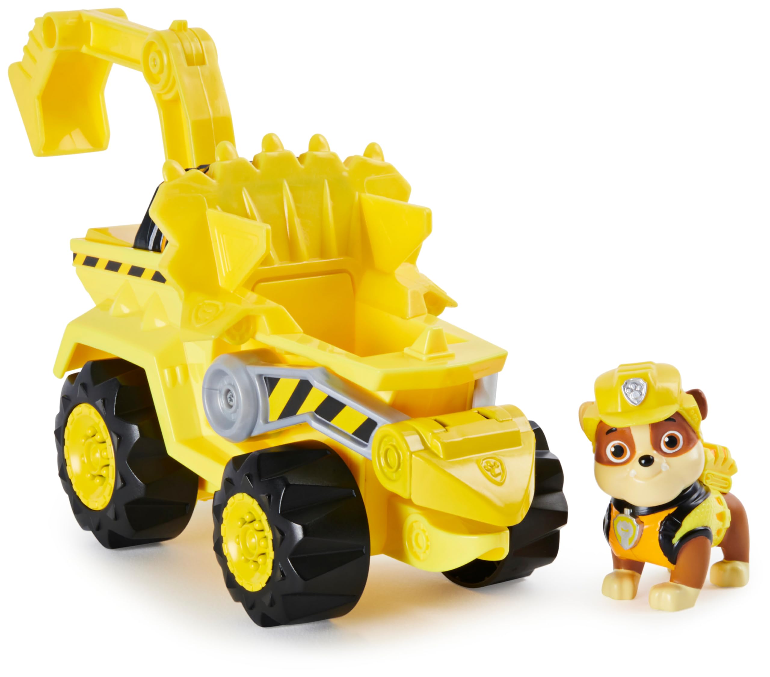 Paw Patrol, Dino Rescue Rubble’s Deluxe Rev Up Vehicle with Mystery Dinosaur Figure