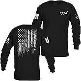 Grunt Style 1776 Flag Long Sleeve Men's T-Shirt
