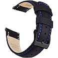 Ritche Christmas Gift Quick Release Leather Watch Bands Genuine Watch Straps for Men Women- 18mm 20mm 21mm 22mm 23mm 24mm Top Grain Leather Watch Strap, Valentine's day gifts for him or her, White Elephant Gifts, Stocking Stuffers for Men