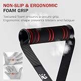 Slim Panda Exercise Handles Heavy Duty Resistance Band Attachments Black Red view 3