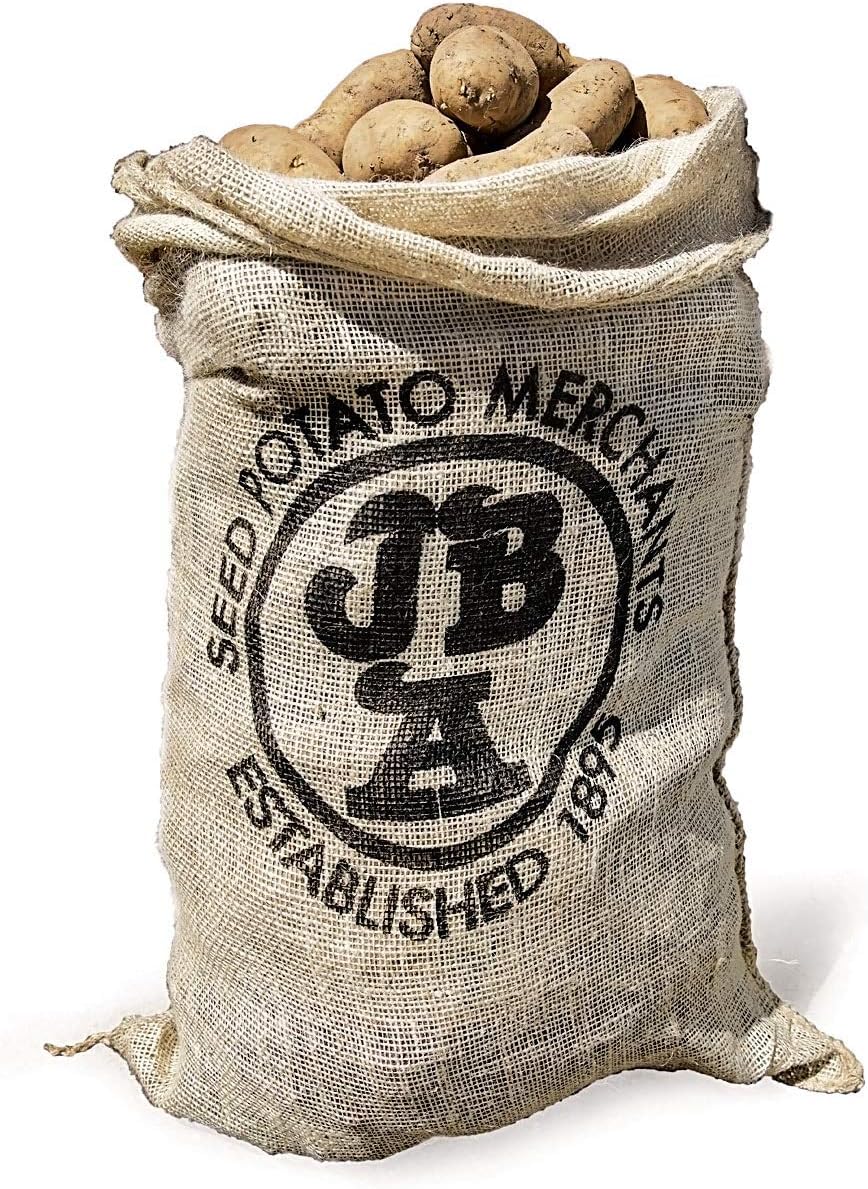 Hessian Sack for Storing Potatoes & Vegetables in – 1 Pack – Holds up to 25kg – 84cm x 50cm – Store Fruit & Root Crops – Great for Gardeners & Allotment Growers (1)