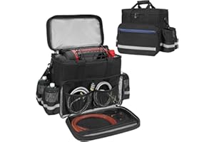 ORKELS Propane Heater Carry Bag Compatible with Mr. Heater MH18B & Big Buddy, Portable Heater Carrying Case with Multiple Pockets and Anti-slip Bottom for Camping, RV Travel, Ice Fishing, Bag Only