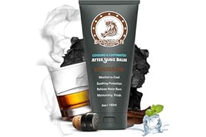 Bossman Cooling & Caffeinated After Shave Balm for Men – Soothes & Protects with Menthol, Caffeine & Tea Tree – Stagecoach Scent