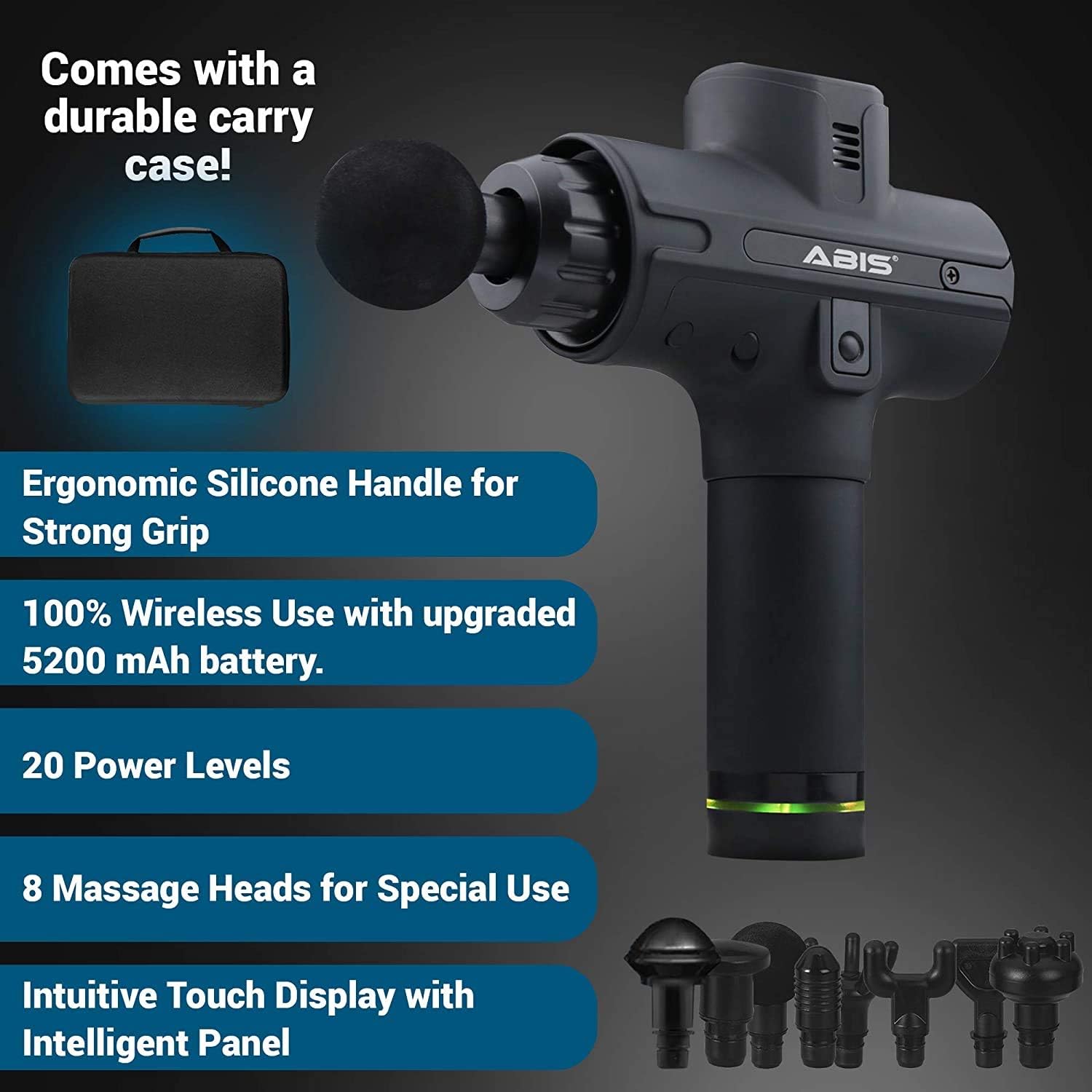 Muscle Massager Massage Gun Deep Tissue, Black, FTM19 - Image 3