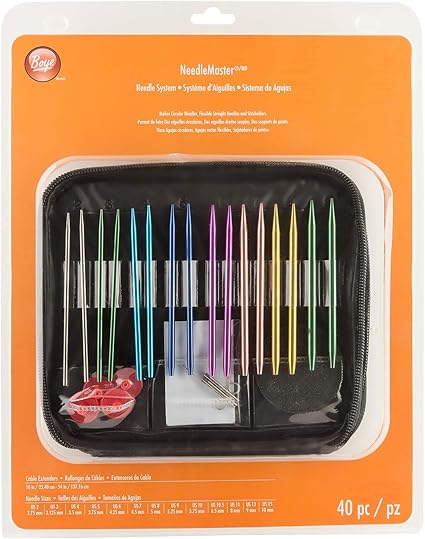 Boye Needlemaster Interchangeable Aluminum Knitting Set Amazon Co Uk Home Kitchen