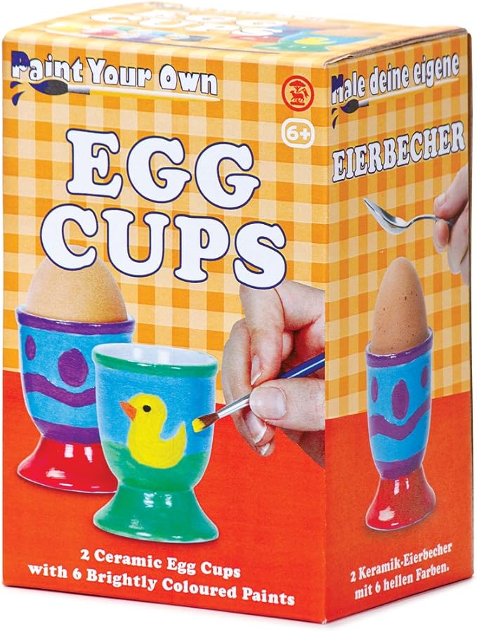 Paint Your Own Egg Cups two egg cups to decorate "perfect Easter Gift