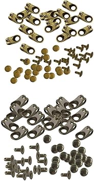 Amazon Co Jp Magideal 40セットレースフックとリベットシューレースバックル修復またはhunting ハイキングブーツ のファッションブーツ スポーツ アウトドア