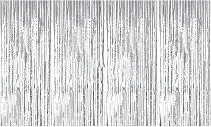 Amazon Com Foil Fringe Backdrop 12ftx8ft Silver Tinsel Metallic Fringe Curtains Shinny Party Accessory Pack Of 4 Silver Toys Games Amazon Com Foil Fringe Backdrop 12ftx8ft Silver Tinsel Metallic Fringe Curtains Shinny Party Accessory Pack Of 4 Silver Toys Games