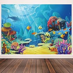 CHAIYA Under The Sea Backdrop Ocean Little Mermaid