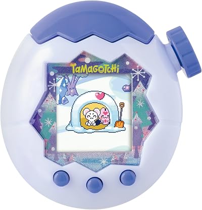 Tamagotchi Paradise White Glacier Shell Virtual Pet Zoomable Features