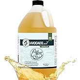 Zatural 100% Avocado Oil Pure Natural without Additives, Clean, Cold Pressed, Non-GMO, Vegan: For Cooking, Frying, Baking and for Sauces, Dressings, Marinades, Salads (1 Gallon)