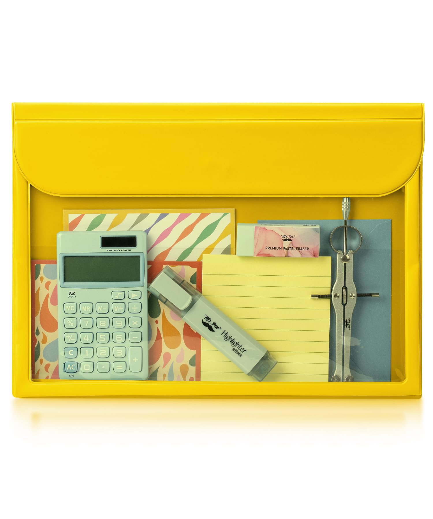 Photo 1 of Mr. Pen- File Folder, Vibrant Yellow, Plastic File Folders Letter Size, Document Folder, Clear Plastic Folders for Documents, Filing Folders, Plastic File Folder, Plastic Folder, Office Folders