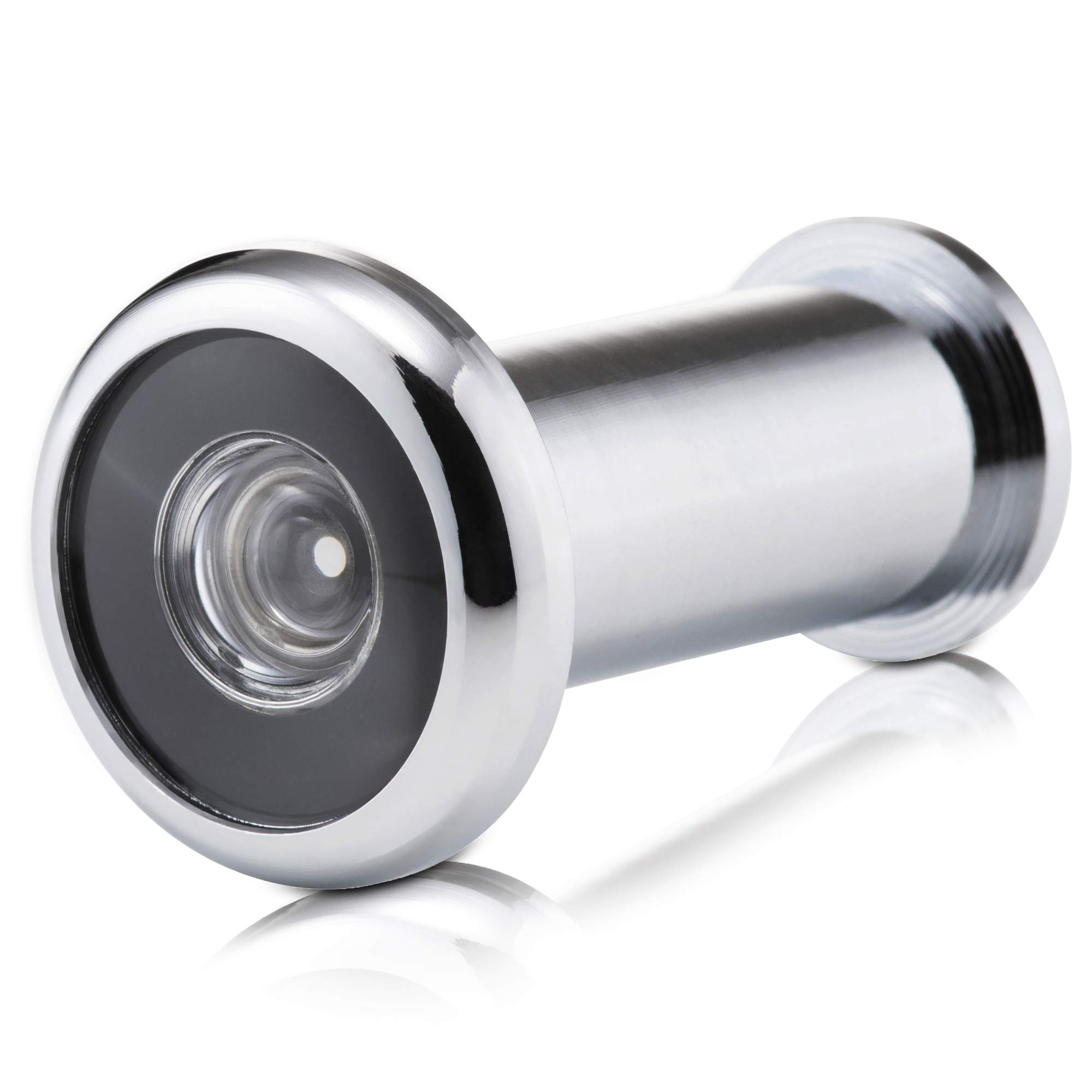 XFORT Polished Chrome Door Viewer, Wide Angle Door Spy Hole, Security Spy Hole for Front Door Polished Chrome