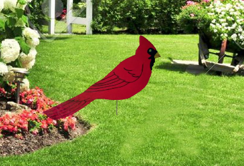 Cardinal Lawn Ornament Handmade