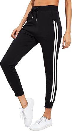women's striped sweatpants