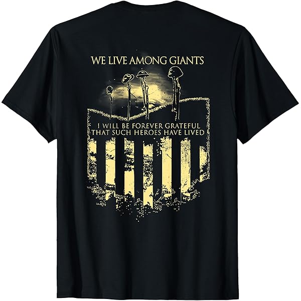 OUR GIANTS WILL LIVE FOREVER Tシャツ非売品 Amazon.com: Never Forget we Live Among Giants Premium Tri-Blend T