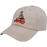 Jeep Vintage Dog Logo Garment Washed Hat Classic Design DSC Original | Cool Stuff (Stone)