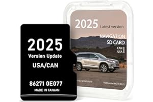 Navtimi 2025 Latest Navigation SD Card Update Compatible for Toyota Tacoma,RAV4,Highlander,4Runner,Tundra, Camry,Sienna,Avalon,Prius,Corolla Accessories- GPS Navigation Map SD Card Update USA/Canada