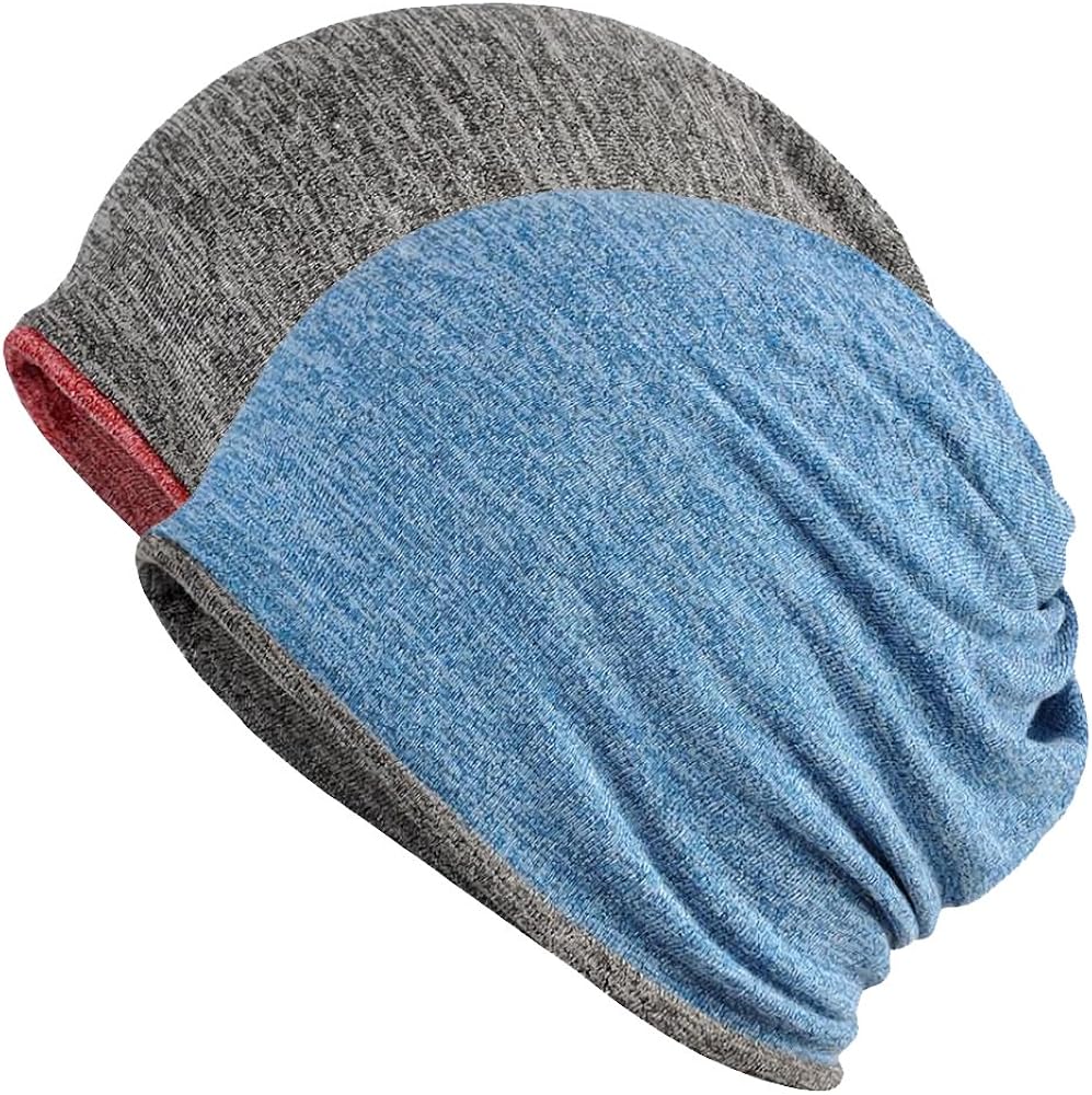 FORTREE 2 Pack Multifunction Slouchy Beanie for Jogging, Cycling (1+3): Clothing