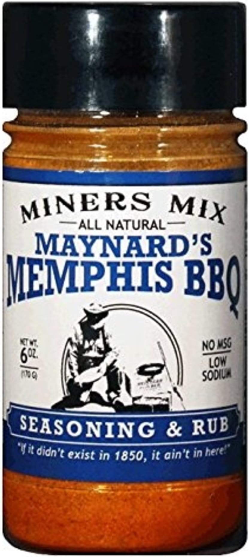 Miners Mix Maynards Memphis BBQ Seasoning. Ultimate Low N Slow Pit Barbecue Championship Rub for Smoked Pulled Pork, Butts, Baby Backs or Spare Ribs. All-Natural With Brown Sugar and Low Sodium