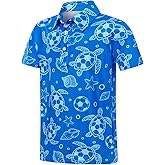 westwolf Boys Performance Polo Short Sleeve Active Collared Shirt Funny Sport Clothes Size 5-14