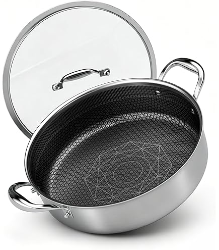 16 x 11 cm) - Lacor Eco-Chef Deep Saute Pan, Stainless Steel, Sil 