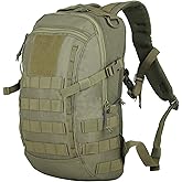 Koisgext Small Tactical Backpack 12L Molle Bag Rucksack Army Daypack Military Daypack for Outdoor,Hiking (Green)