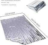 MIXIAO Survival First Aid Blanket Insulating Reflective Silver 130x210cm view 3