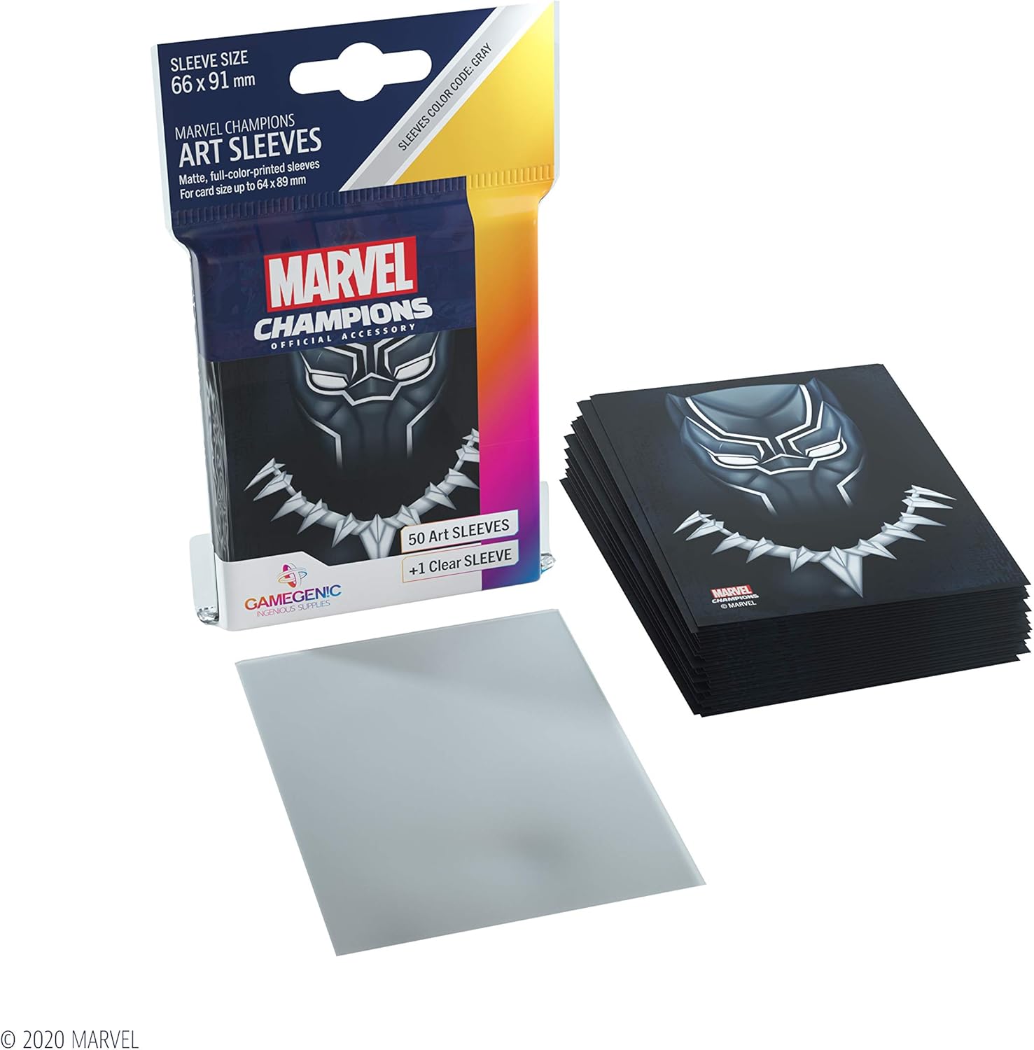 Fantasy Flight Games - Marvel Champions: Official Sleeves: Black Panther - Card Game, 6. Official Sleeves - Image 4