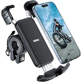 Hiboy Bike Phone Holder, 360&deg; Rotatable Universal Motorcycle Phone Mount, Wrap Anti Shake Bicycle Scooter Handlebar Phone Clip for 5.1-6.8" Cellphone