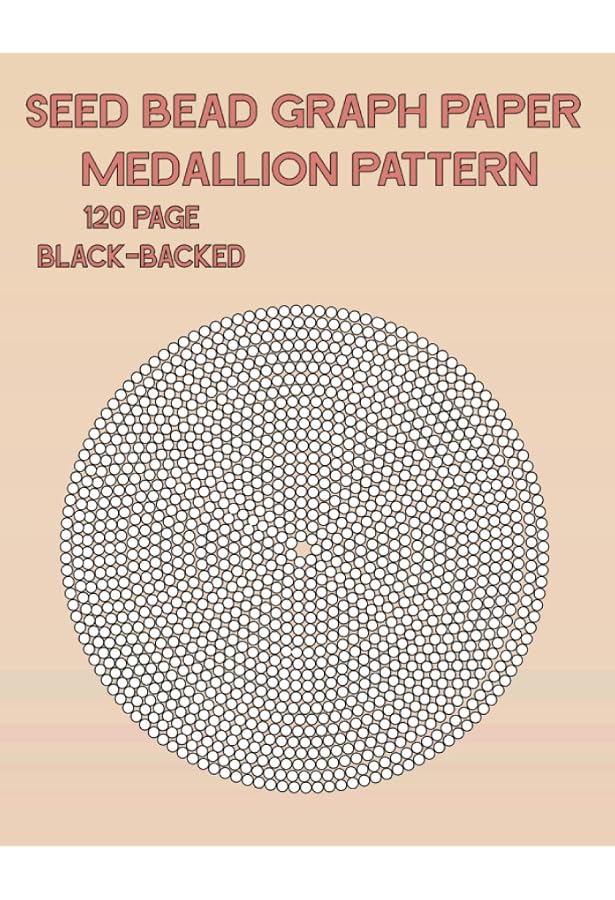 Circular Rosette Seed Bead Pattern Design Graph Book: 50 Blank Circular Beading  Graph Paper with Materials Sheets: Books, Fidget: 9798411491241:  Amazon.com: Books