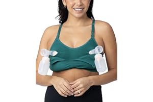 Kindred Bravely Sublime Sports Pumping Bra Hands Free, Adjustable Pumping Bra with EasyClip for All Breast Pumps