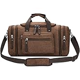 Travel Duffel Bag Men's Weekender Overnight Bag (Coffee) X-Large