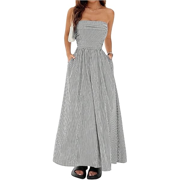 Amazon.com: Mare Mare Womens Lazio Striped Strapless Dress, White, Small :  Clothing, Shoes & Jewelry