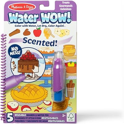 Melissa & Doug Water WOW Treats Scented Coloring Book Travel Toy 3-6