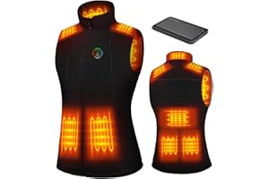 KOVNLO Heated Vest Women with Battery Pack Included, Smart Electric Lightweight Heated Jacket